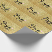 花嫁チーム、ブライズメイドパーティーのギフト、バチェロレッテパーティー ラッピングペーパー (角)