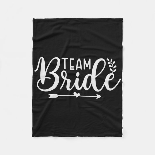 花嫁チーム  ブライズメイド  結婚前パーティー  女子会 フリースブランケット (正面)