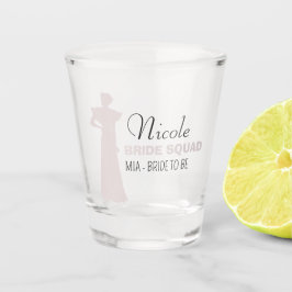 花嫁チーム |ホットピンクのバチェロレッテ花嫁付き商店 ショットグラス