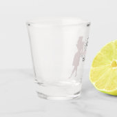 花嫁チーム |ホットピンクのバチェロレッテ花嫁付き商店 ショットグラス (左)