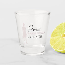 花嫁チーム |ホットピンクのバチェロレッテ花嫁 ショットグラス