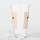花嫁チーム+花嫁付添人+名前+ゴールデンオレンジ+結婚式 タンブラーグラス (左)
