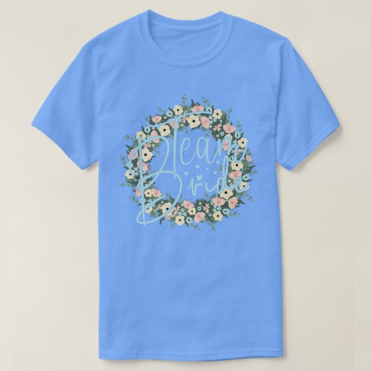 花嫁チーム 花嫁  ブライズメイド パーティー 恋人 Tシャツ (デザイン正面)