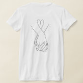 花嫁チームTシャツ Tシャツ (レイダウン裏面)