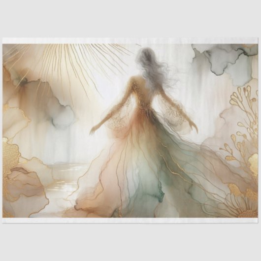 花嫁ティッシュペーパーデカップギフトラッピング 薄葉紙 (正面)