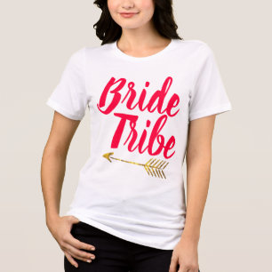 花嫁トライブタイポグラフィ書合紙ハンドレット トライブレンドTシャツ