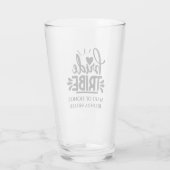 花嫁トライブメイド・オブ・オーナー（花嫁付き添い人）カスタムウェディング タンブラーグラス (裏面)