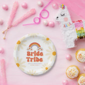 花嫁トライブレトログルービーデイジー70sバチェロレッテ ペーパープレート (パーティー)