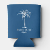 花嫁トライムブルーホワイトパームツリーカスタム 缶クーラー (裏面)