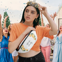 花嫁ネームオレンジフローラエレガント金ゴールドグリッター地域 ファニーパック