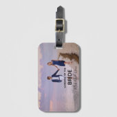 花嫁ハネムーン写真旅行文字 ラゲッジタグ (正面縦)