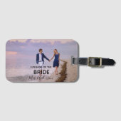 花嫁ハネムーン写真旅行文字 ラゲッジタグ (正面横)