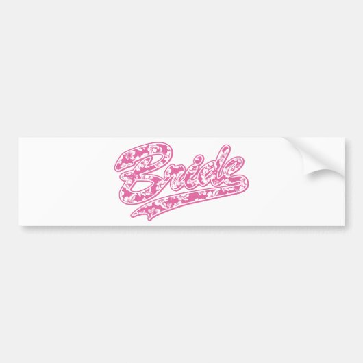 花嫁ハワイアン花 バンパーステッカー (正面)