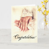 花嫁ハンズおめでとう カード (黄色い花)