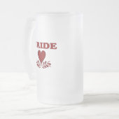 花嫁ハート フロストグラスビールジョッキ (正面左)