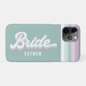 花嫁バチェロレッテ結婚のレトファンキーロ80のパステル Case-Mate iPhoneケース (裏面(横))