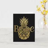 花嫁バチェロレッテ結婚ズ夏パーティービーチ カード (黄色い花)