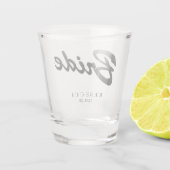 花嫁バチェロレッテ パーソナライズされた ショットグラス (裏面)