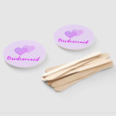 花嫁バチェロレッテ。女性ラインアート ハンドファン (組立なし)