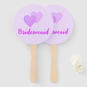 花嫁バチェロレッテ。女性ラインアート ハンドファン (正面&裏面)