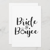 花嫁バチェロレッテ 招待状 (正面/裏面)