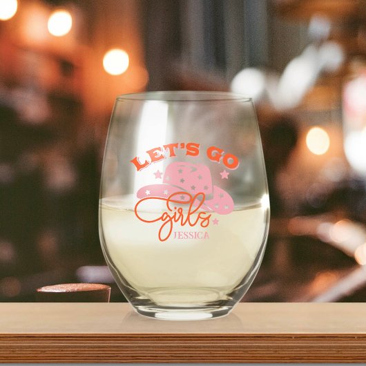 花嫁バベバチェロレッテ名前をカスタムするステムレスワイン ステムなしワイングラス
