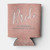 花嫁バラ金ゴールド赤面ピンククーラーボックス 缶クーラー (正面)