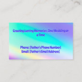 花嫁パパ コーリングカード (裏面)