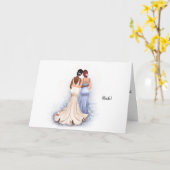 花嫁パーソナライズされたのカードへ結婚の花嫁メイド カード (黄色い花)