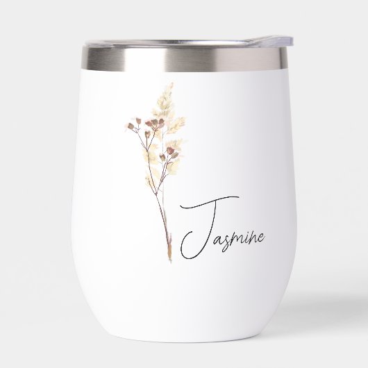 花嫁パーソナライズされたのプレゼントフローラ眼鏡 (左面)