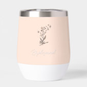 花嫁パーソナライズされたの女素朴の野エレガント花 (背面)