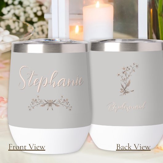 花嫁パーソナライズされたの女素朴の野エレガント花