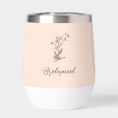 花嫁パーソナライズされたの女素朴の野エレガント花 (背面)