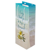 花嫁パーソナライズされたの花嫁さん ワインギフトバッグ (正面アングル)