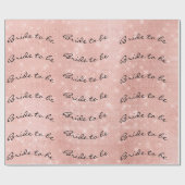 花嫁パーソナライズされたはアイボリー名きらめく ラッピングペーパー (フラット)