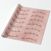 花嫁パーソナライズされたはアイボリー名きらめく ラッピングペーパー (アンロールド)