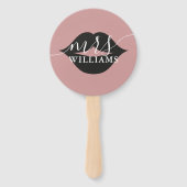 花嫁パーソナライズされたまたは花婿の結婚試合 ハンドファン (裏面)