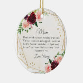 花嫁パーソナライズされたオーナメントの母結婚は セラミックオーナメント (右)