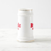 花嫁パーソナライズされたバチェロレッテ ビールジョッキ (中央)