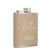 花嫁パーソナライズされたブライダルパーティギフト フラスク (右)