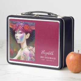 花嫁パーソナライズされたプロポーザルBox Witchy メタルランチボックス