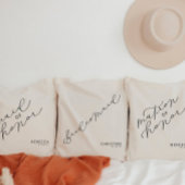 花嫁パーソナライズされたメイドかわいいスクリプトトートバッグ トートバッグ