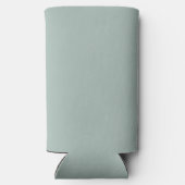 花嫁パーソナライズされたメイドのモノグラムと名前 スリム缶クーラー (裏面)