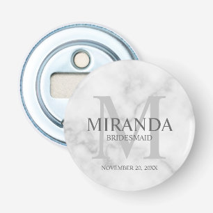 花嫁パーソナライズされたメイドのモノグラムと名前 栓抜き