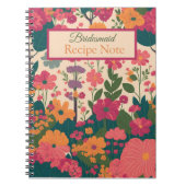 花嫁パーソナライズされたメイドギフトアイディア ノートブック (正面)