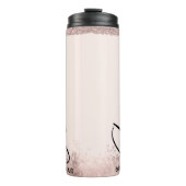 花嫁パーソナライズされたメイドギフトバラ金ゴールド花嫁チーム タンブラー (正面)