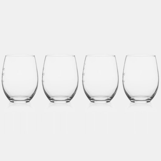 花嫁パーソナライズされたメイド結婚式 ステムなしワイングラス (左)