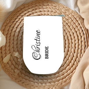 花嫁パーソナライズされたワインタンブラーバチェロレッテ