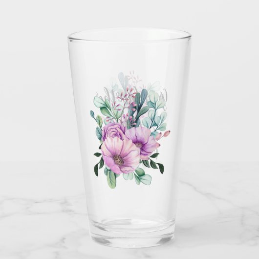 花嫁パーソナライズされた予算のおばあちゃん タンブラーグラス (裏面)