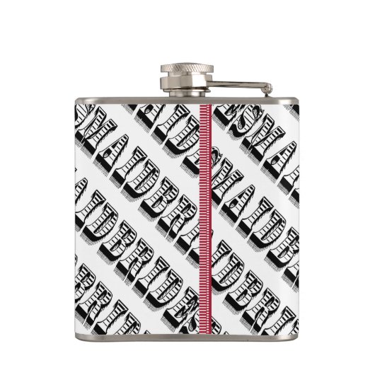 花嫁パーソナライズされた付きフラスコ フラスク (裏面)